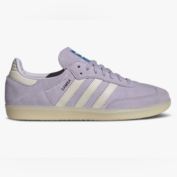 Samba- Adidas Kids Purple Suede Sneakers - Picture 10 of 10